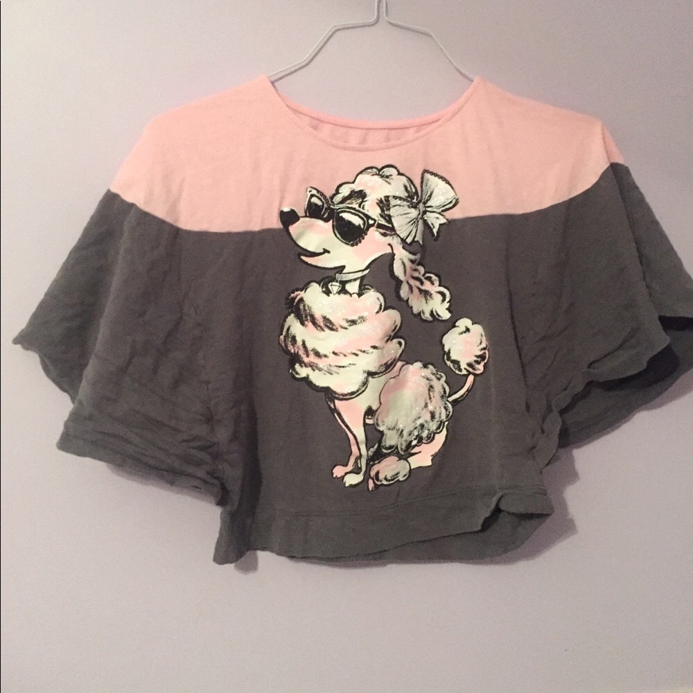 Justice Poodle Shirt with Big Sleeves!